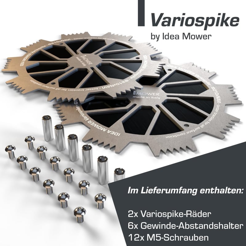 Idea Mower Variospike robotfűnyíró szegek Navimow Segway H500, H800 modellhez rozsdamentes acél