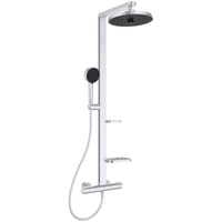 Set de duș cu termostat Ideal Standard Ceratherm Alu+ BD583SI, cu 2 polițe, pară de duș, cap de duș și furtun de 175 cm, argintiu, 356x501x1113 mm 4