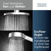 Set de duș cu termostat Ideal Standard Ceratherm Alu+ BD583SI, cu 2 polițe, pară de duș, cap de duș și furtun de 175 cm, argintiu, 356x501x1113 mm 2