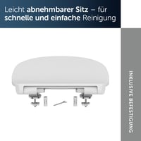 Capac WC Ideal Standard Connect E772401 cu închidere lentă (Softclose), formă D ultra-subțire, alb 6