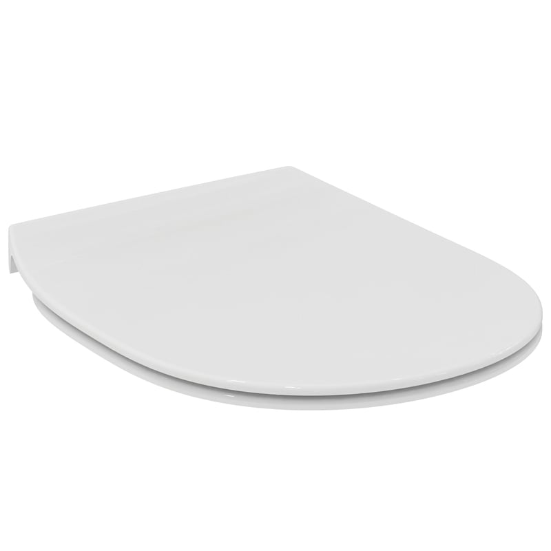Capac WC Ideal Standard Connect E772401 cu închidere lentă (Softclose), formă D ultra-subțire, alb