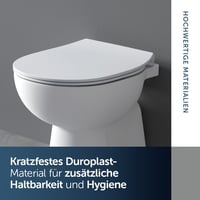 Capac WC Ideal Standard Connect E772401 cu închidere lentă (Softclose), formă D ultra-subțire, alb 7