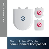 Capac WC Ideal Standard Connect E772401 cu închidere lentă (Softclose), formă D ultra-subțire, alb 3