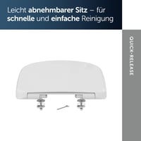 WC sedadlo Ideal Standard Eurovit s funkciou pozvoľného sklápania, tvar D, duroplast, biele, 365x425x40 mm 4