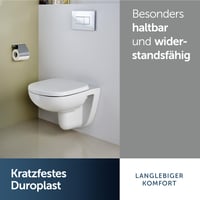 WC sedadlo Ideal Standard Eurovit s funkciou pozvoľného sklápania, tvar D, duroplast, biele, 365x425x40 mm 6