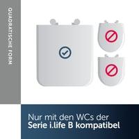 WC sedadlo Ideal Standard i.life B Slim – hranatý, štíhly tvar, sivá farba 6