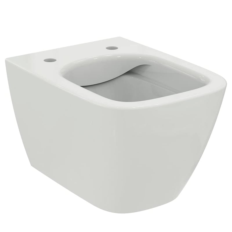 Ideal Standard i.life S RimLS+ viseća WC školjka bez ruba, dubina 48 cm, bijela, sa skrivenim pričvršćivanjem, za zidnu montažu