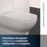 Capac WC Ideal Standard i.life S, formă pătrată, închidere lentă, funcție Quick-Release, alb, duroplast, 360x410x45 mm 5