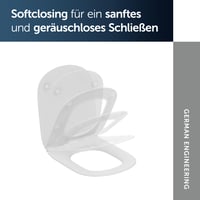 WC sedadlo Ideal Standard Tesi so systémom Softclose, v tvare D, tenké prevedenie, biela (Alpin) 5