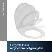 Ideal Standard Tirso Universal WC-ülőke Softclose funkcióval, ovális forma – Fehér 7