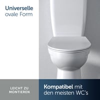 Ideal Standard Tirso Universal WC-ülőke Softclose funkcióval, ovális forma – Fehér 6