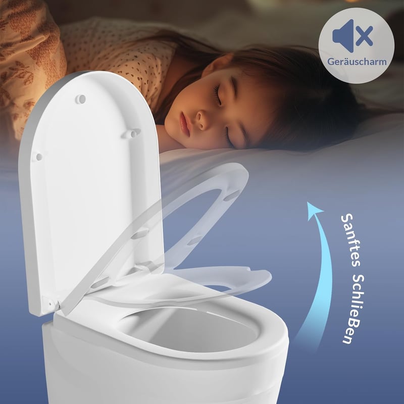 IDEALHOUSE D alakú univerzális wc ülőke gyerek ráülővel fehér lágyzáras gyorskioldású könnyen tisztítható termoplasztból