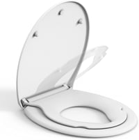 IDEALHOUSE WC ülőke gyermek ülőkével, soft-close, gyorskioldás, fehér, O alakú 1