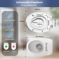 IDEALHOUSE WC ülőke gyermek ülőkével, soft-close, gyorskioldás, fehér, O alakú 4