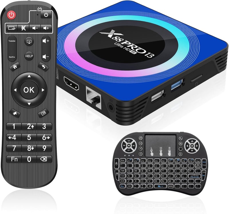 IDEALROYAL Android 13 TV Box 4GB RAM 32GB ROM 8K HDR RK3528 Dual WiFi