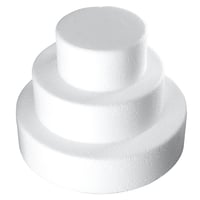 Ideen mit Herz troslojna torta od stiropora, promjera 20, 15 i 10 cm, ukupna visina 15 cm, polistirenska podloga za dekoraciju, DIY dodatak 1