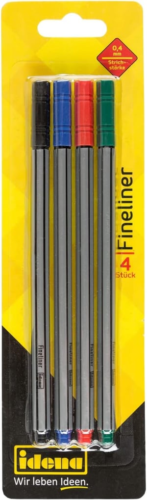 Set fineliner flomastera Idena 516186, 0,4 mm - 4 kom.