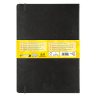 Idena 209292 Zápisník v pevnej väzbe A4 – linajkový, krémový papier, 192 strán, 80 g/m², čierna obálka 5