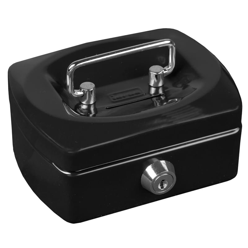 Idena 50031 Mini pokladnička 125x95x60 mm - čierna