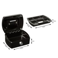 Idena 50031 Mini pokladnička 125x95x60 mm - čierna 5