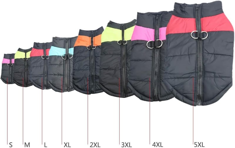 Idepet Vízálló Kutyakabát Cicakabát Tavaszi Őszi Téli Ruha 4XL Rózsaszín