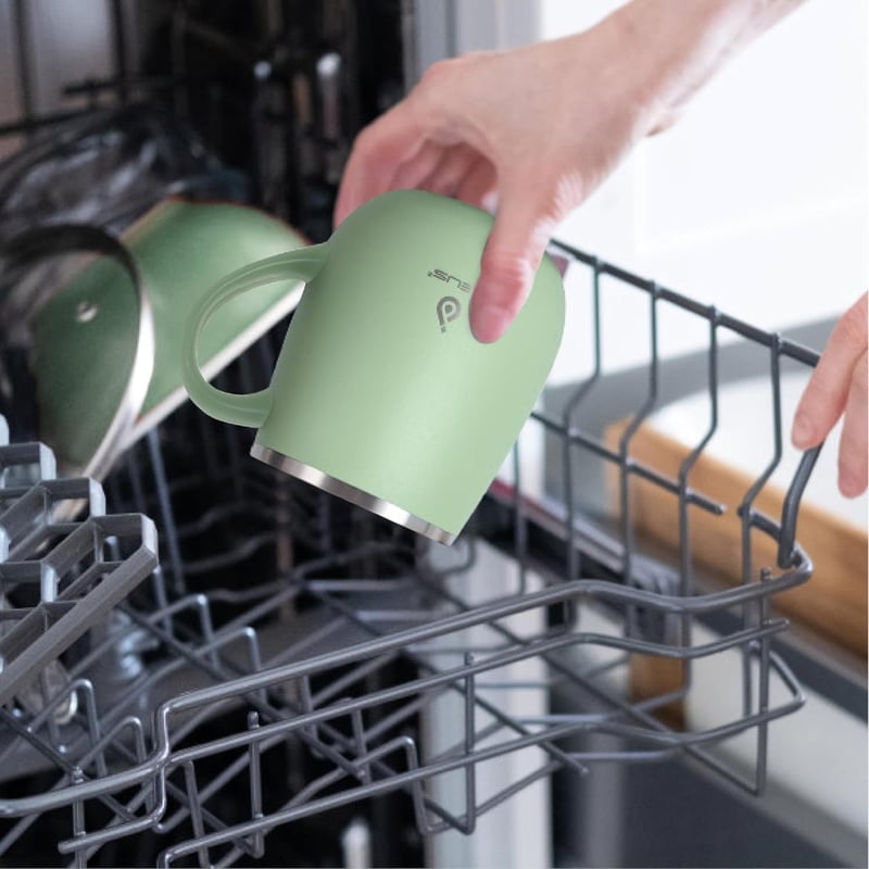 Ideus 470ml Duplafalú Vákuum Termosz Bögre Zöld