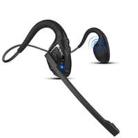 iDIGMALL Bluetooth 5.2 slúchadlá s mikrofónom s potlačením hluku CVC8.0, bezdrôtová stereofónna náhlavná súprava s otvorenou konštrukciou, matná čierna (G2), na kancelárske a športové účely 1