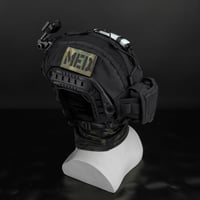 Taktické puzdro na prilbu IDOGEAR s protiváhou NVG a držiakom na batériu pre prilbu Fast Helmet, veľkosť M/L/XL, čierne 6
