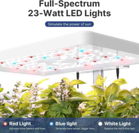 iDOO Hidroponikus beltéri fűszerkert szett 12 hellyel, LED lámpával - fehér 2