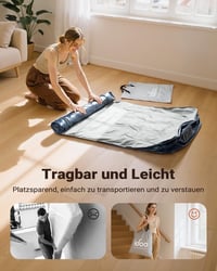 iDOO Önfelfújó Légágy 1 Személyes, (99 x 188 cm) Integrált Pumpával Camping Vendégágy 6