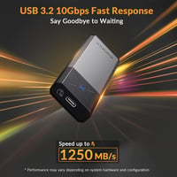 Carcasă externă iDsonix pentru SSD M.2 NVMe PCIe, USB-C 3.2 Gen2 10Gbps, adaptor din aluminiu, montare fără unelte, compatibil UASP, M-Key și B+M, dimensiuni 2230 2242 2260 2280 4