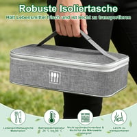 IEEILULU Kutija za grickalice s 8 odjeljaka, s poklopcem, torbom za pohranu i priborom za jelo, pladanj za grickalice za zabave, piknike i putovanja, perivo u perilici posuđa 2