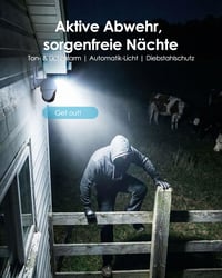 Vonkajšia bezpečnostná kamera ieGeek 4G so SIM kartou bez WiFi, nepretržité nahrávanie 24/7, 2K 3MP, 360° PTZ, 10000 mAh, 5W solárny panel, nočné videnie, biela 10