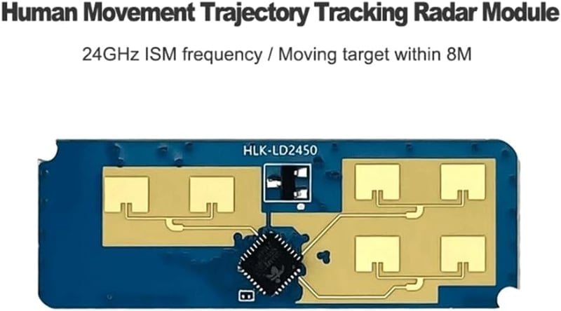 Iegefirm 24G HLK-LD2450 Mozgásérzékelő Radar Szenzor 8m Hatótáv Okosotthon