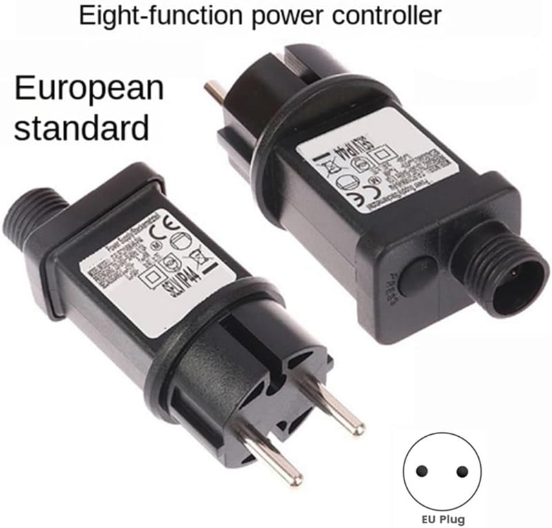 Iegefirm 24V Transzformátor Tápegység EU Csatlakozóval, Fekete - LED Dekorációhoz