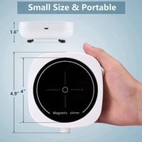 Iegefirm mini magnetické miešadlo, laboratórna miešačka s miešadlom, 2 l, 2000 ot./min, prenosné laboratórne miešadlo 6
