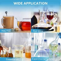 Iegefirm mini magnetické miešadlo, laboratórna miešačka s miešadlom, 2 l, 2000 ot./min, prenosné laboratórne miešadlo 2