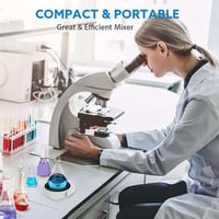 Iegefirm mini magnetické miešadlo, laboratórna miešačka s miešadlom, 2 l, 2000 ot./min, prenosné laboratórne miešadlo 8