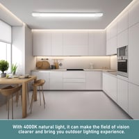 IEGLED Stropné svietidlo do vlhkých priestorov 120 cm, 36W 4000lm, IP65, 4000K neutrálna biela, kúpeľňa, garáž, spálňa 4