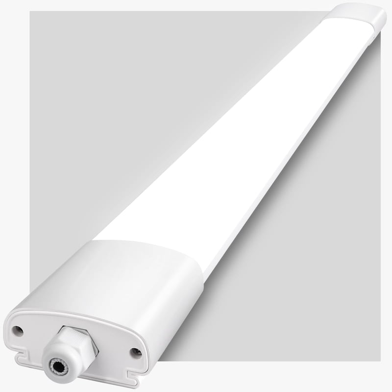 IEGLED Stropné svietidlo do vlhkých priestorov 120 cm, 36W 4000lm, IP65, 4000K neutrálna biela, kúpeľňa, garáž, spálňa