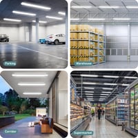 IEGLED Stropné svietidlo do vlhkých priestorov 120 cm, 36W 4000lm, IP65, 4000K neutrálna biela, kúpeľňa, garáž, spálňa 6