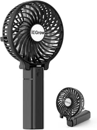 iEGrow HF308 Mini Kézi Ventilátor Fekete Akkumulátoros 1
