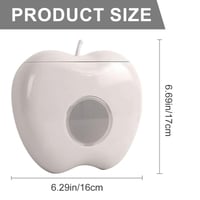 Ieron zidna plastična kutija za odlaganje, dozator za prozirnu foliju, siva, 16x17 cm 3