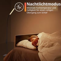 LED stojanová lampa iFalarila, 120 LED, 10W s diaľkovým ovládaním, 3 farebné režimy 3000K-6000K, 10 úrovní jasu, husí krk, do obývačky, spálne, kancelárie, čierna 5