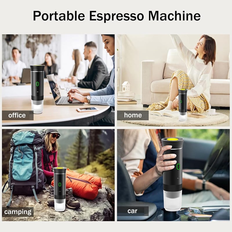iFCOW Hordozható Espresso Kávéfőző Utazáshoz, Kempinghez és Otthonhoz