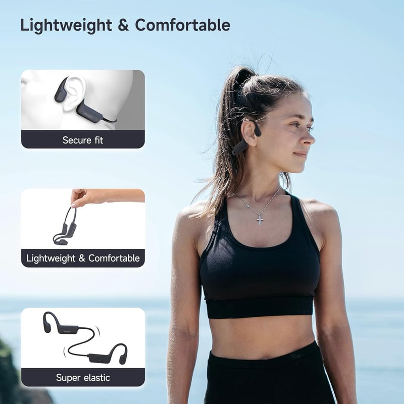 IFECCO Bluetooth 5.4 vízálló fülhallgató 32GB MP3 úszáshoz kerékpározáshoz futáshoz