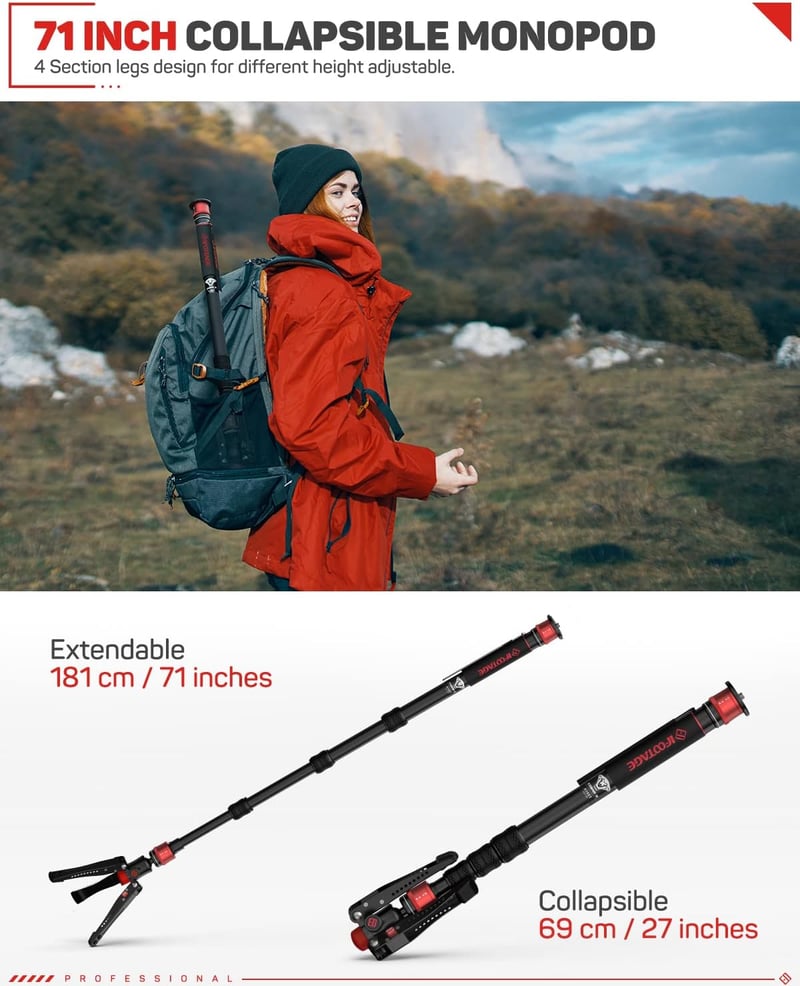 IFOOTAGE Monopod Lábakkal