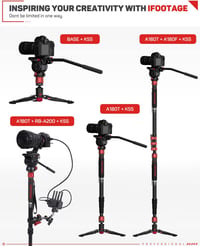 IFOOTAGE Monopod Lábakkal 8