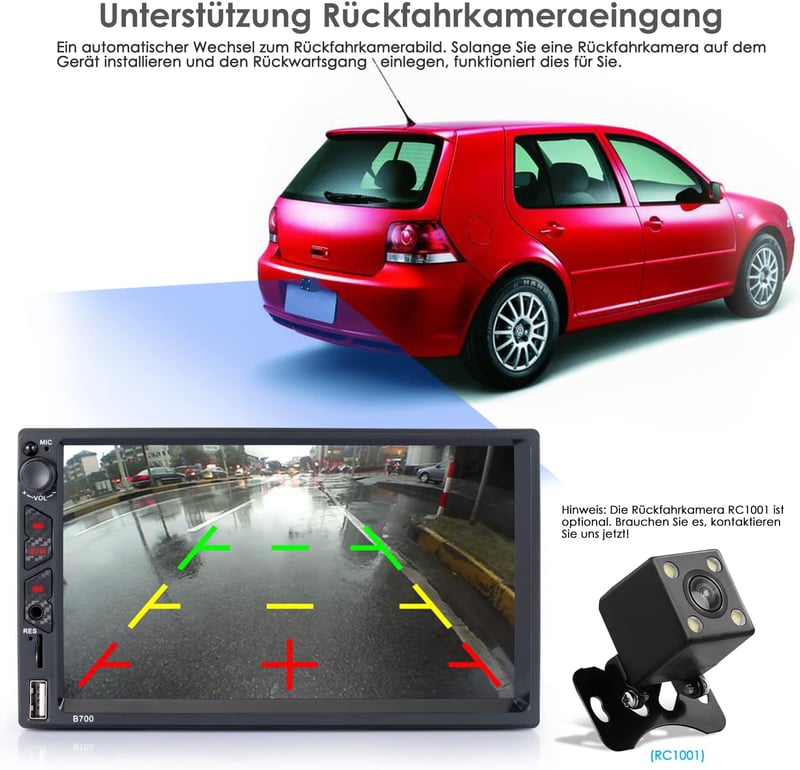 iFreGo 2DIN Autórádió 7" GPS CarPlay Android Bluetooth Kormánytávírányítás