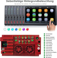 iFreGo 7" 2 DIN Autórádió Apple CarPlay és Android Támogatással - Bluetooth 5.1, Érintőképernyő, 7 Színű Háttérvilágítás, Telefon Csatlakozá 8